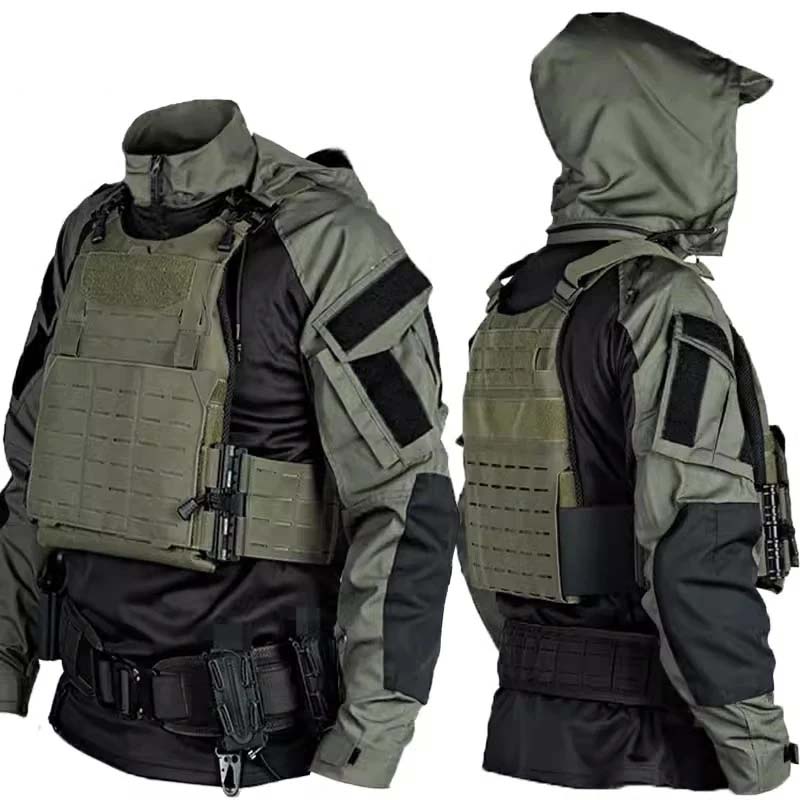 Hunting Outdoors - Conjunto de camisa e calça tática