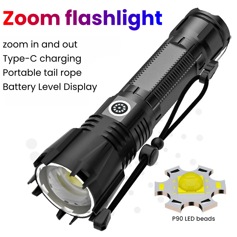 Hunting Outdoors - Lanterna LED P90 de Alta Potência