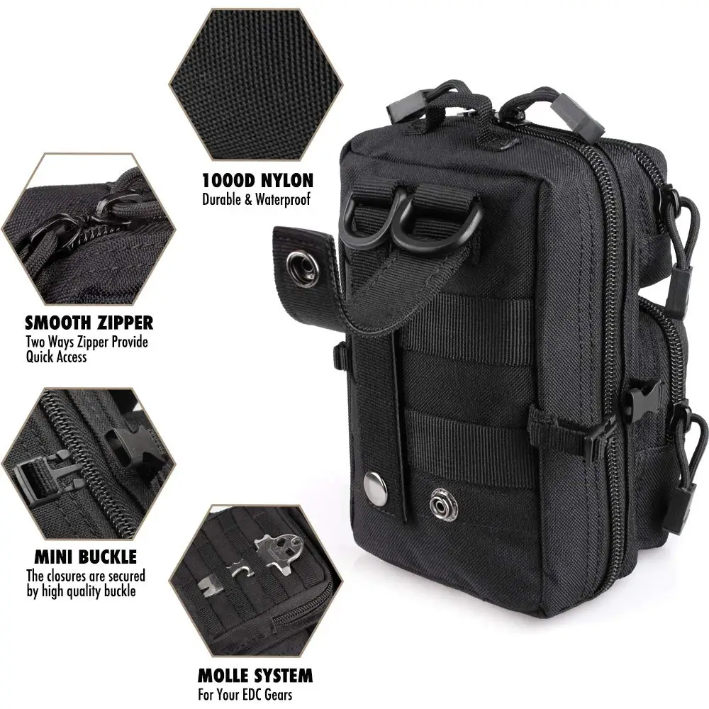 Outdoor Hunting Gear Storage - Mini Bolsa Utilitária Molle, Bolsa Pequena