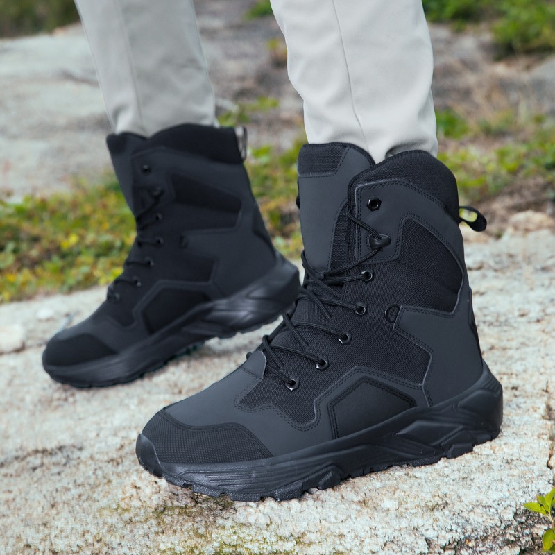 Wildman Hunting & Outdoor Price List - Botas táticas masculinas com cadarço, botas