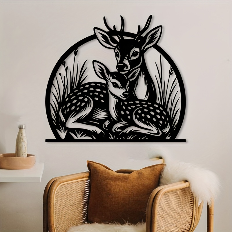 Hunting Outdoor Decor - Escultura de Parede de Cervo em