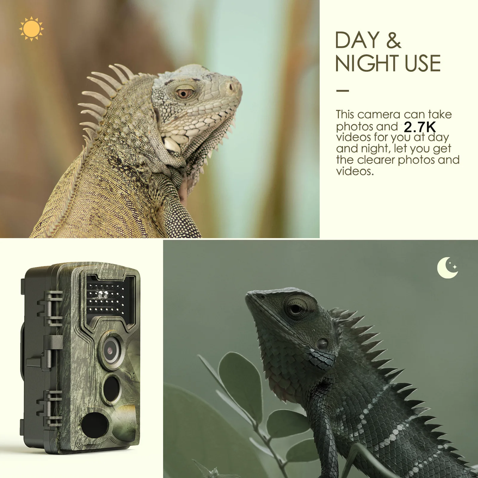 Câmeras de trilha de caça 58MP - Outdoor Hunting Camera Wifi avaliação e preço