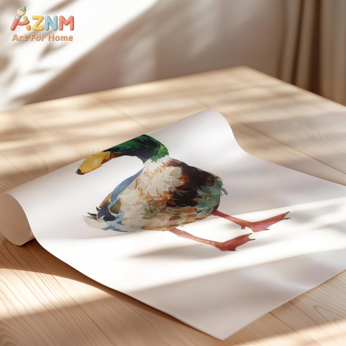 Pôster de Arte em Aquarela AZN - Hunting Outdoor Decor avaliação e preço