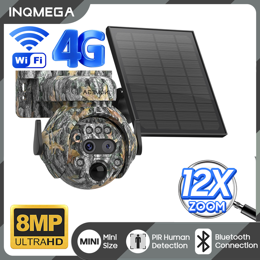INQMEGA 12X ZOOM 4K 8MP Câmera - Outdoor Hunting Camera Wifi avaliação e preço
