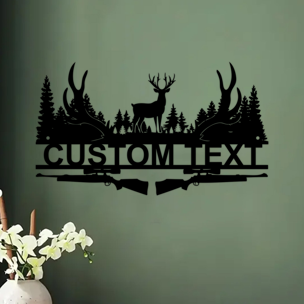 Custom Deer Cabin Metal Sign,  - Hunting Outdoor Decor avaliação e preço