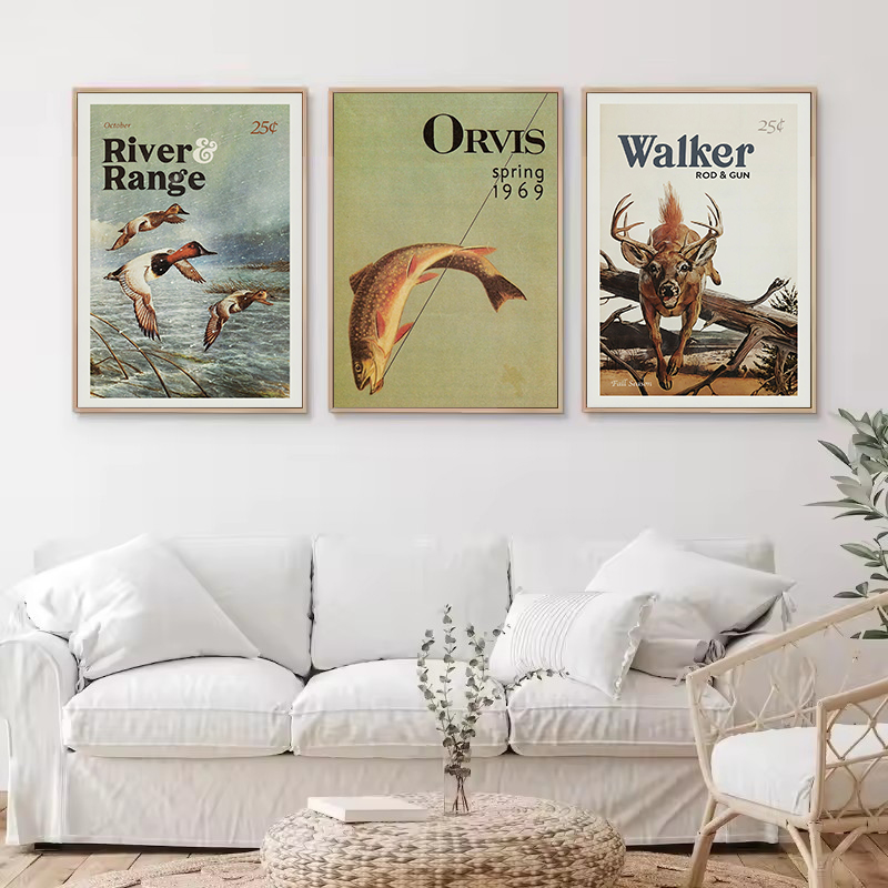 Retro vida selvagem ao ar livr - Hunting Outdoor Decor avaliação e preço