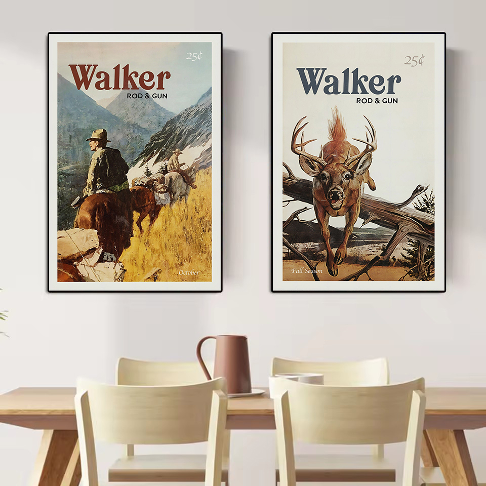 Retro vida selvagem ao ar livr - Hunting Outdoor Decor avaliação e preço