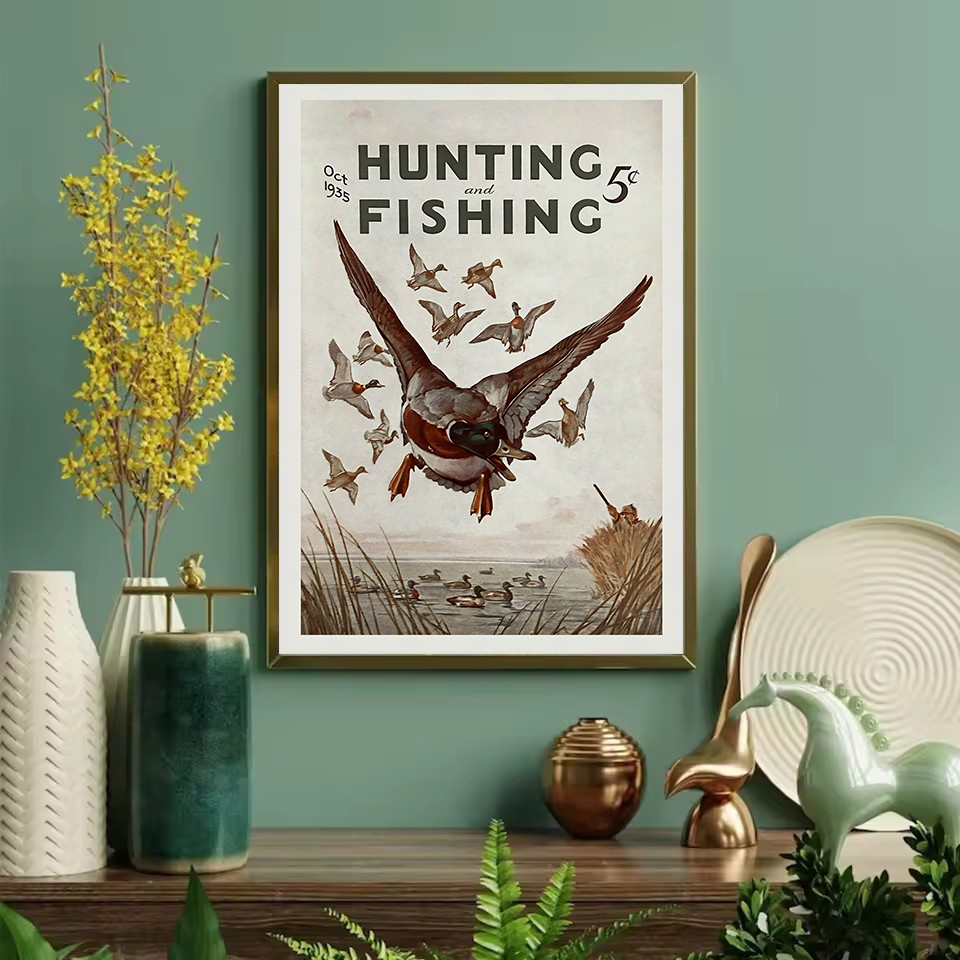 Retro vida selvagem ao ar livr - Hunting Outdoor Decor avaliação e preço