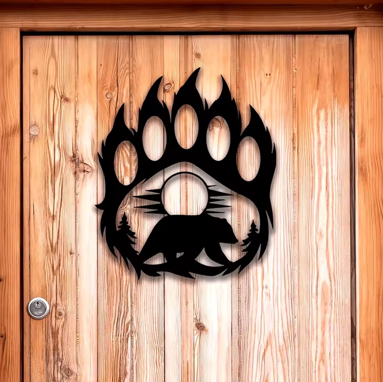Arte de Parede Rústica em Meta - Hunting Outdoor Decor avaliação e preço