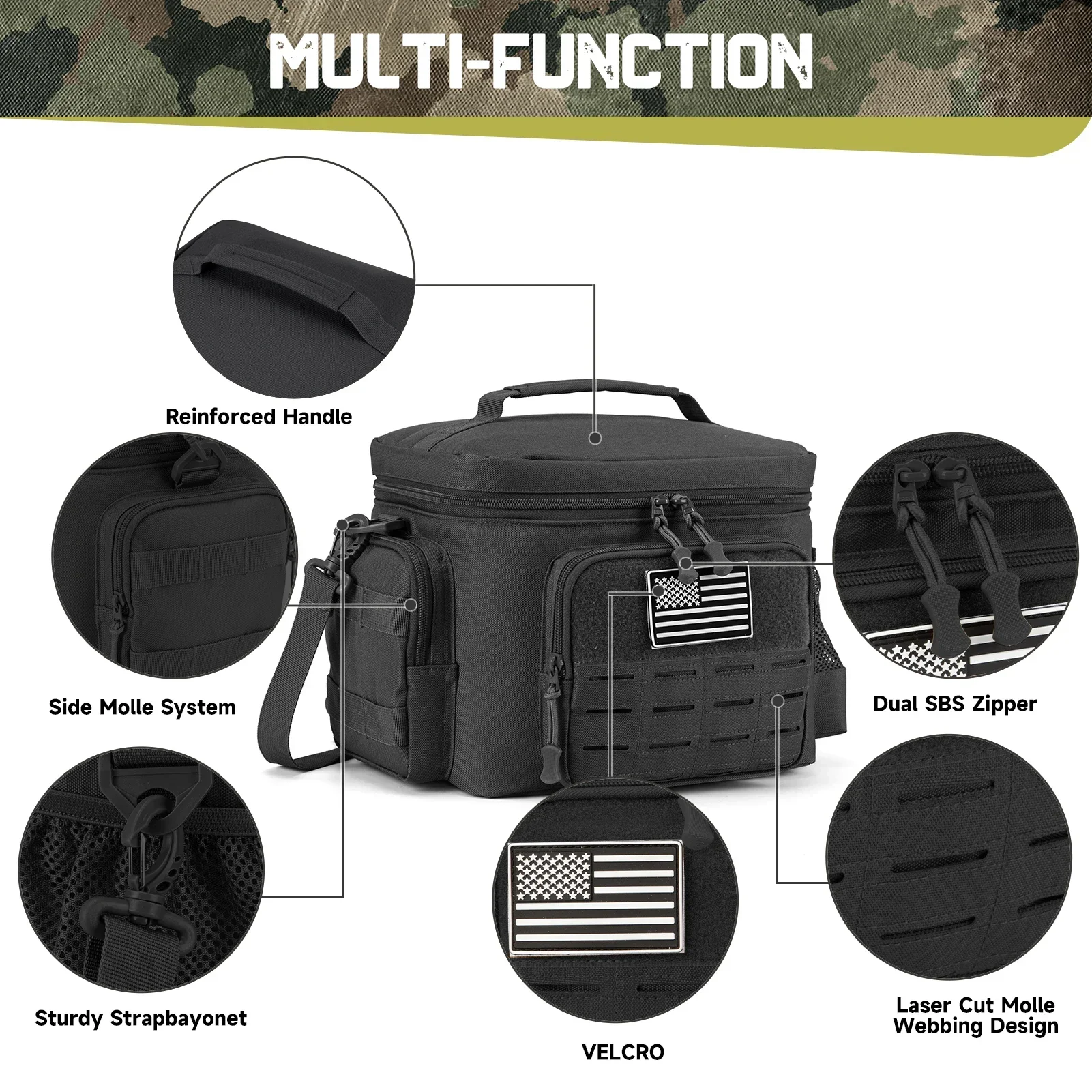 13l tático saco térmico refrig - Outdoor Hunting Gear Storage avaliação e preço