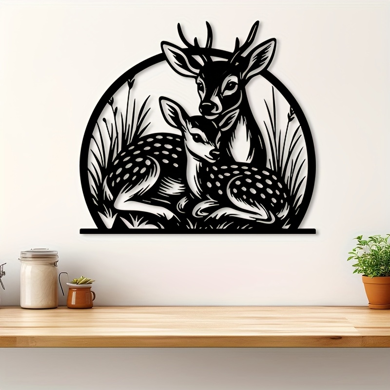 Escultura de Parede de Cervo e - Hunting Outdoor Decor avaliação e preço