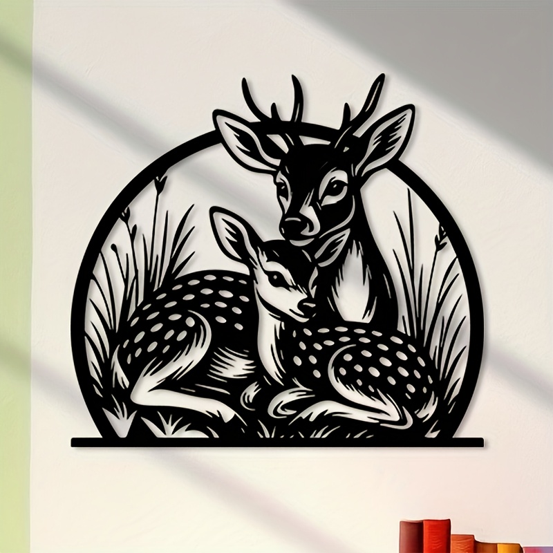 Escultura de Parede de Cervo e - Hunting Outdoor Decor avaliação e preço