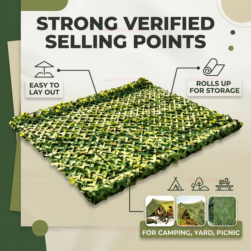 Rede de Camuflagem para Selva  - Hunting And Camping In Jungle avaliação e preço